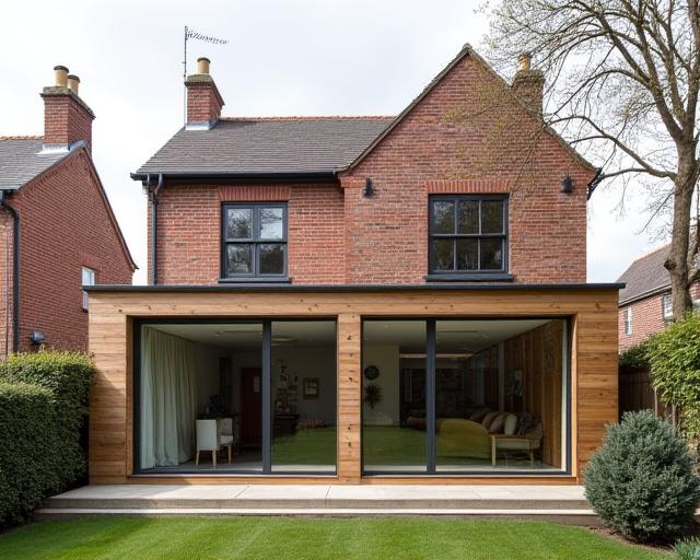 A beautifully integrated home extension blending old and new architecture.